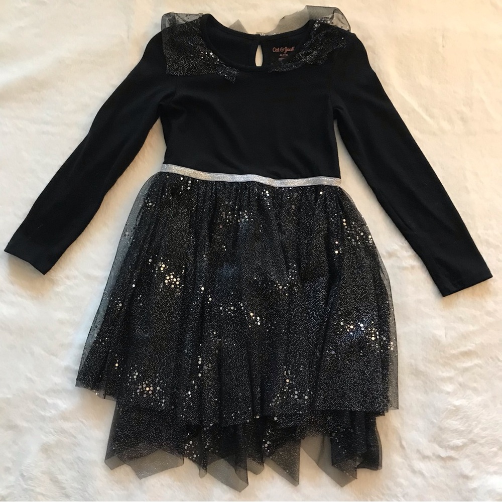 Black Glittery Kids Costume Dress USED